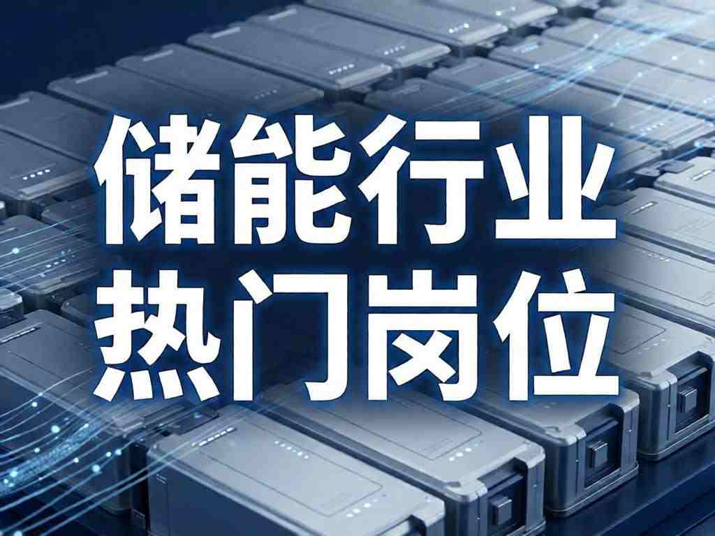 储能行业2026年热门职位全景图（全国视角）