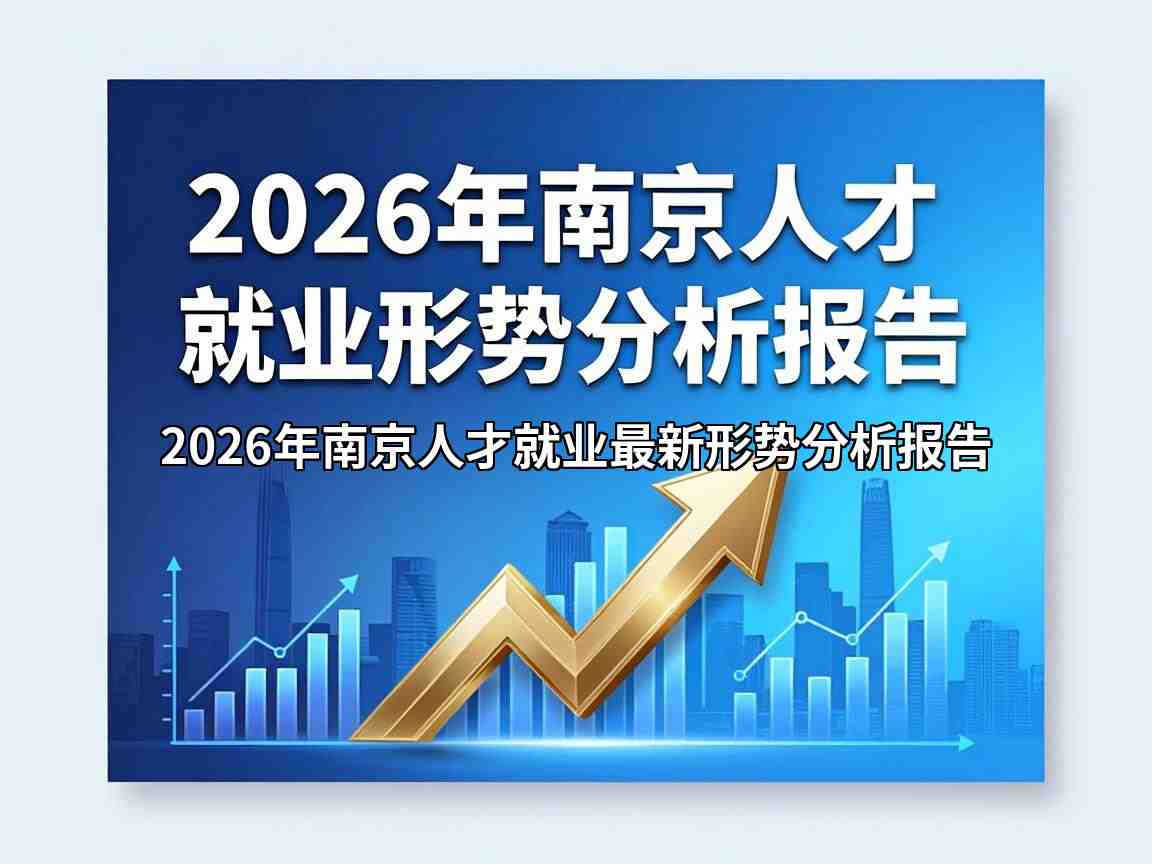 2026年南京人才就业最新形势分析报告（权威+专业+干货）